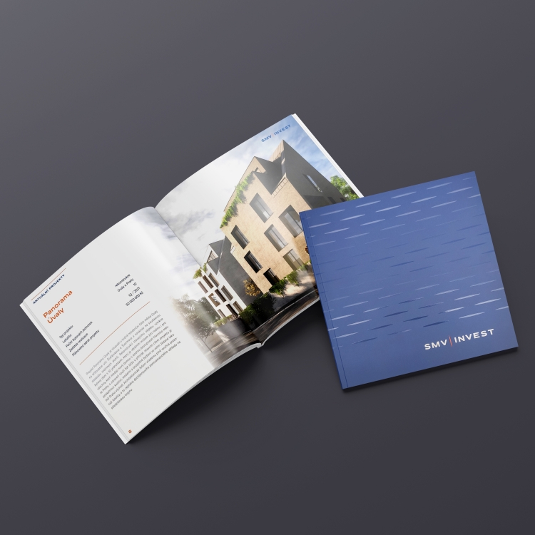 SQUARE BROCHURE // <br /> ENVELOPE WITH PARTIAL VARNISH